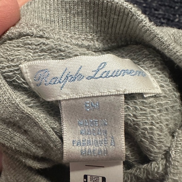 Ralph Lauren Gray Peplum Sweater for Kids - Picture 2 of 2